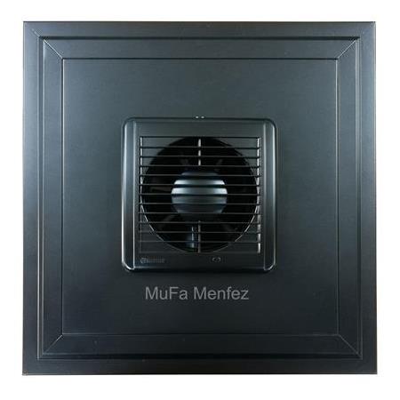 Blauberg Aero Still 125 Menfez -Düz Panel- Yüzeysel Montaj-Siyah