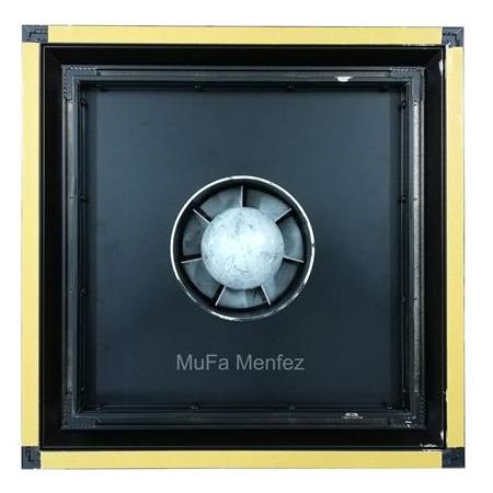 Blauberg Aero Still 125 Menfez -Düz Panel- Yüzeysel Montaj-Siyah