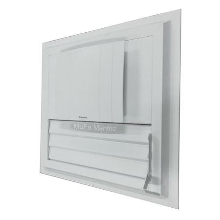 Blauberg Quatro 125 Aspiratörlü Menfez -Yüzeysel Montaj- Beyaz