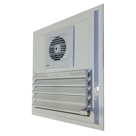 Aircol Ø150 Aspiratörlü Fanlı Banyo Menfezi-Yüzeysel Montaj-Beyaz