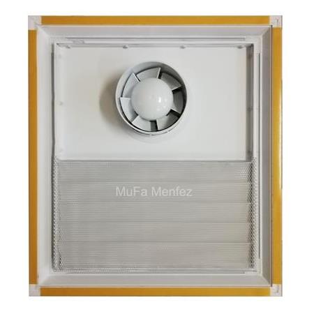 Aircol Ø150 Aspiratörlü Fanlı Banyo Menfezi-Yüzeysel Montaj-Beyaz