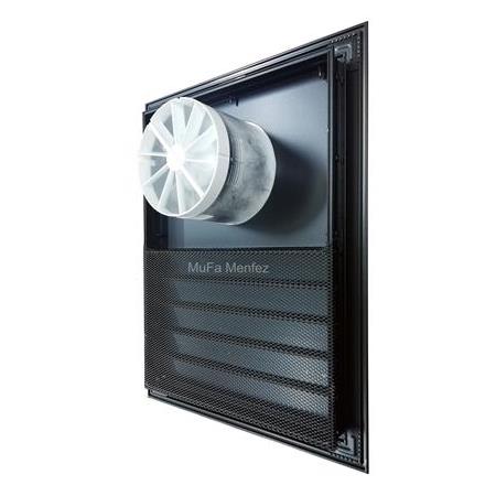 Bosch F1500 Ø100 Aspiratörlü Fanlı Menfez -Boşluğa Geçme- Siyah