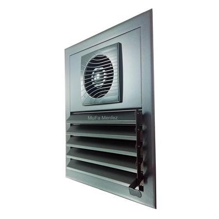 Bosch F1300 Ø100 Aspiratörlü Fanlı Menfez -Boşluğa Geçme- Siyah