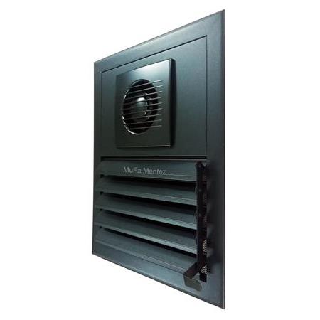 Bosch F1100 Ø100 Aspiratörlü Fanlı Menfez -Boşluğa Geçme- Siyah