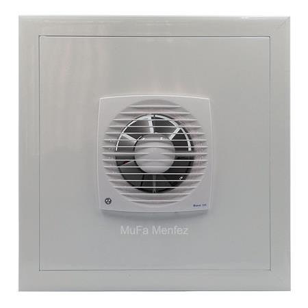 Blauberg Bravo 125 Fanlı Menfez -Düz Panel -Boşluğa Geçme- Beyaz