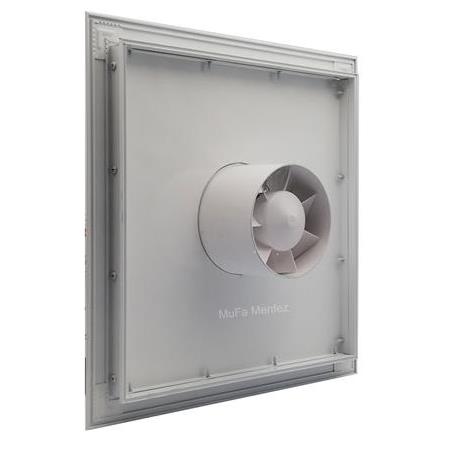 Blauberg Bravo 125 Fanlı Menfez -Düz Panel -Boşluğa Geçme- Beyaz