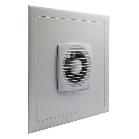 Blauberg Bravo 125 Fanlı Menfez -Düz Panel -Boşluğa Geçme- Beyaz