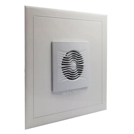 Aspiratörlü Ars Ø150 Fanlı Menfez -Düz Panel-Boşluğa Geçme- Beyaz