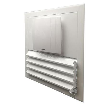 Blauberg Quatro 125 Aspiratörlü Fanlı Menfez-Boşluğa Geçme-Beyaz