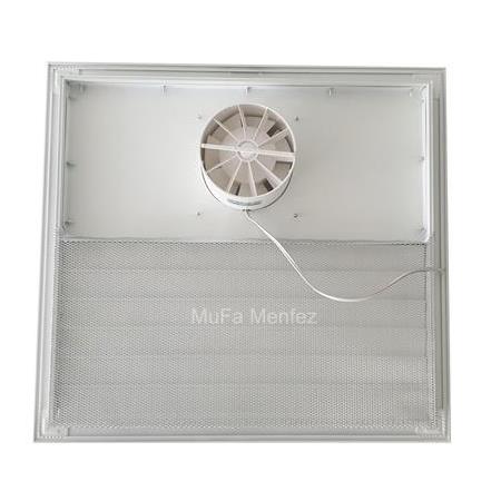 Bosch F1300 Ø100 Aspiratörlü Fanlı Menfez -Boşluğa Geçme- Beyaz