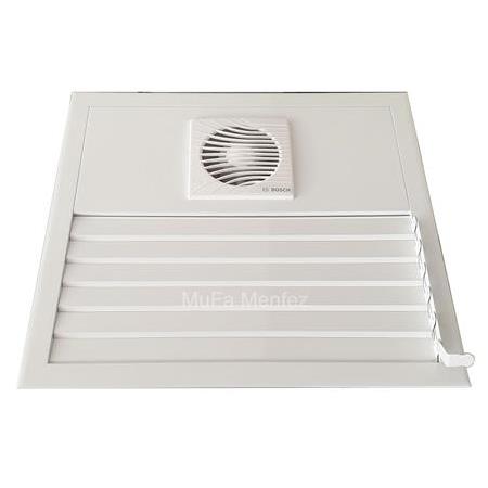 Bosch F1300 Ø100 Aspiratörlü Fanlı Menfez -Boşluğa Geçme- Beyaz
