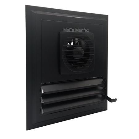 Blauberg Bravo 125 Fanlı Banyo Menfezi -Yüzeysel Montaj - Siyah