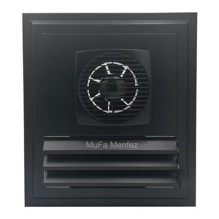 Blauberg Bravo 150 Fanlı Banyo Menfezi -Yüzeysel Montaj - Siyah