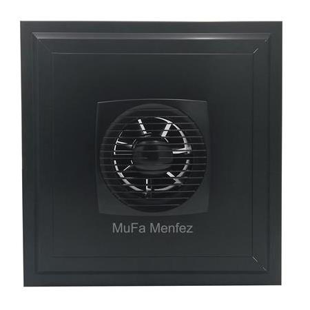 Blauberg Bravo 150 Fanlı Menfez -Düz Panel-Yüzeysel Montaj- Siyah