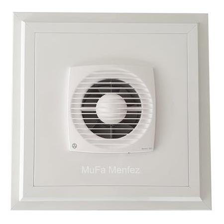 Blauberg Bravo 125T Zaman Ayarlı Düz Menfez-Yüzeysel Montaj-Beyaz