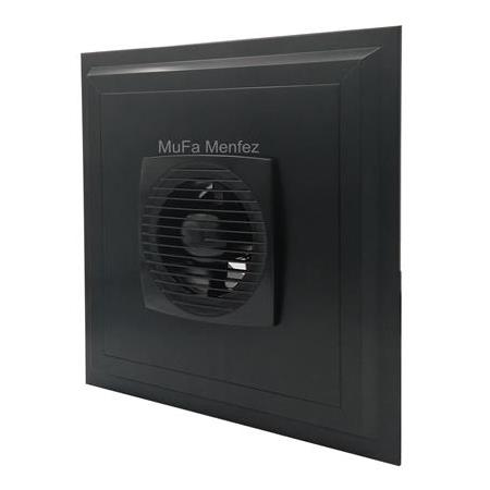 Blauberg Bravo 125T Zaman Ayarlı Düz Menfez-Yüzeysel Montaj-Siyah