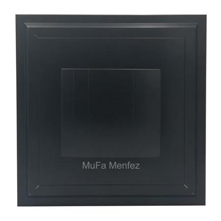 Blauberg Quatro 125 Fanlı Menfez-Düz Panel-Yüzeysel Montaj-Siyah