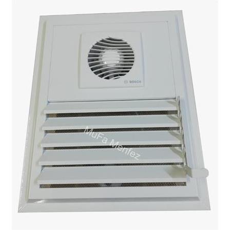 Bosch F1100 Ø100 Aspiratörlü Fanlı Menfez -Yüzeysel Montaj- Beyaz