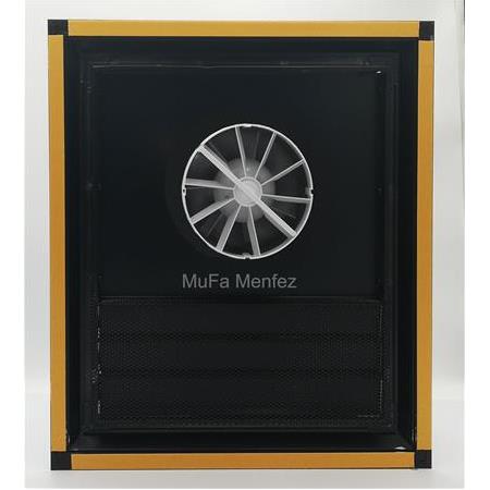 Bosch F1300 Ø100 Aspiratörlü Fanlı Menfez -Yüzeysel Montaj- Siyah