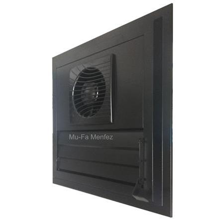 Bosch F1300 Ø100 Aspiratörlü Fanlı Menfez -Yüzeysel Montaj- Siyah