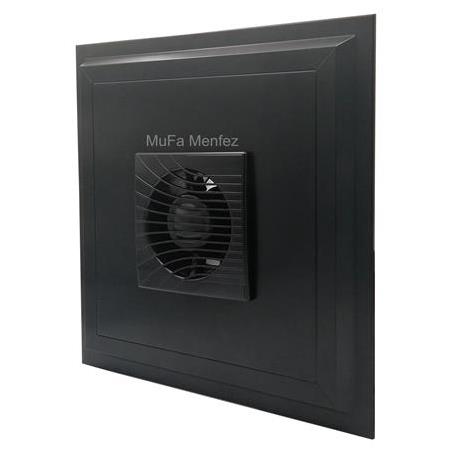 Bosch F1300 Ø120 Fanlı Menfez - Düz Panel- Yüzeysel Montaj- Siyah