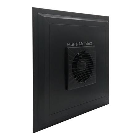 Bosch F1300 Ø120 Fanlı Menfez - Düz Panel- Yüzeysel Montaj- Siyah