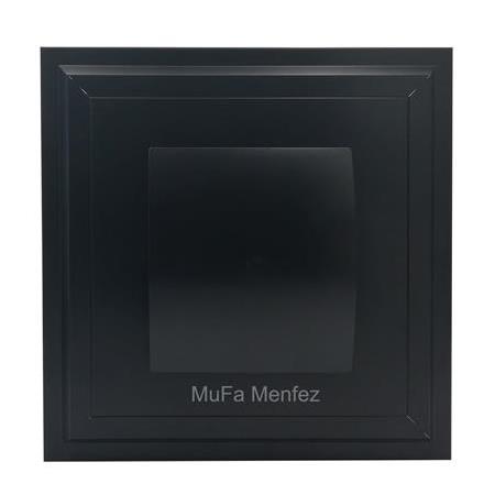 Bosch F1500 Ø100 Fanlı Menfez - Düz Panel- Yüzeysel Montaj-Siyah
