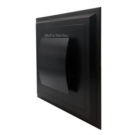 Bosch F1500 Ø125 Fanlı Menfez - Düz Panel- Yüzeysel Montaj-Siyah